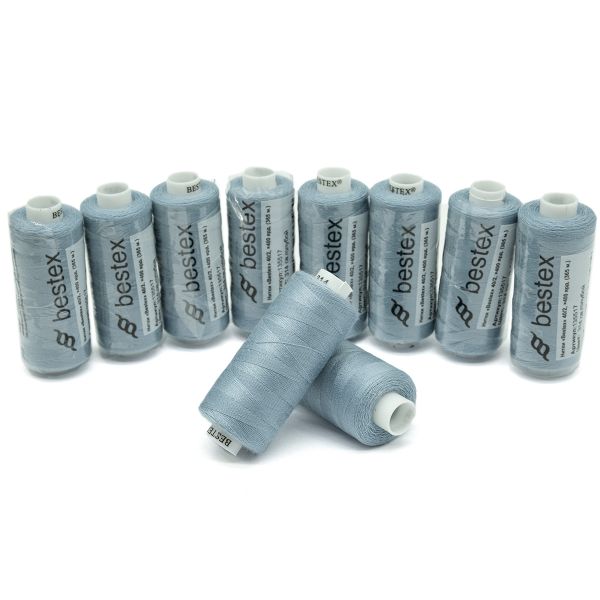 Нитки швейные бытовые Bestex 40/2, 365 м (400 ярд) / 10 кат., 314 лилово-голубой