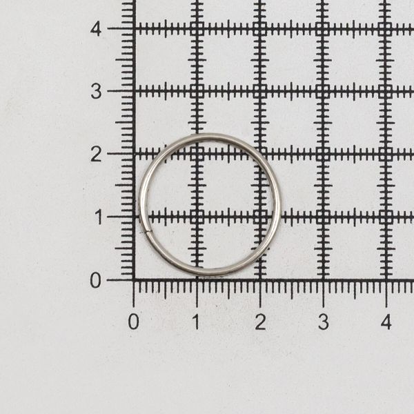 Кольцо разъемное металл in ⌀20 мм (23 мм внешн.), цв.никель, 100 шт