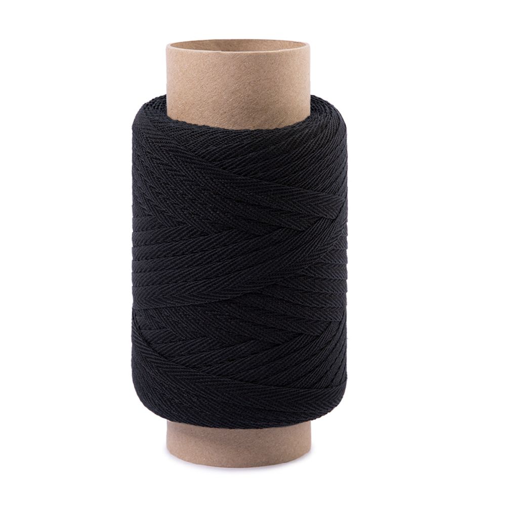 Тесьма (лента) киперная (100% х/б) 10 мм / 100 метров, черный, Gamma ЛКЭ (10чх/10хх-100) цв