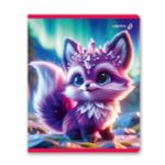 Тетрадь ученическая общая, выборочные блёстки, A5+ 48 л. на скобе 65 г/м², белизна 100 %, 10 шт, клетка, 01129 Микс-Розовый кристалл, Светоч Т83