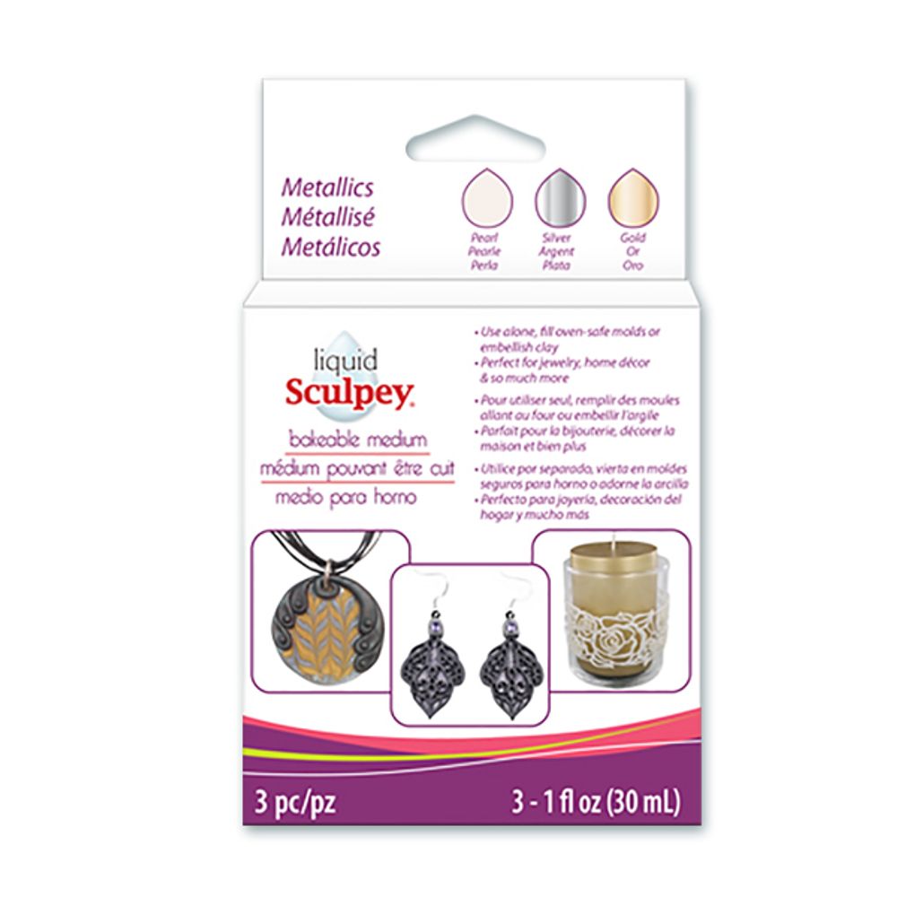 Гель декоративный Sculpey Liquid 90 мл, MET1 Metallic, Sculpey ALS