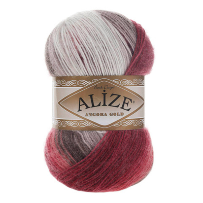 Пряжа Alize (Ализе) Angora Gold Batik / уп.5 мот. по 100 г, 550м, 1984 секционный A