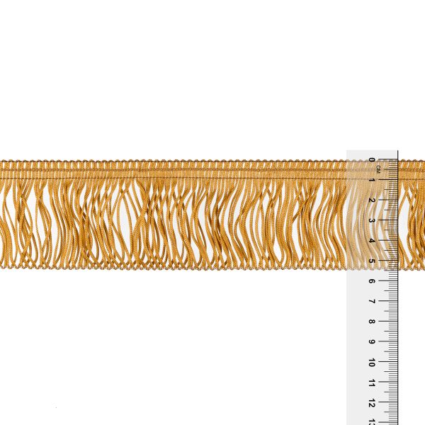Бахрома отделочная 55.0 мм / 25 метров, 112 золотистый, Gamma 115