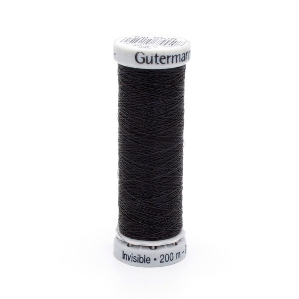 Особо тонкая мононить Gutermann Sulky Invisible, 200м, 1005 черный, 5 кат