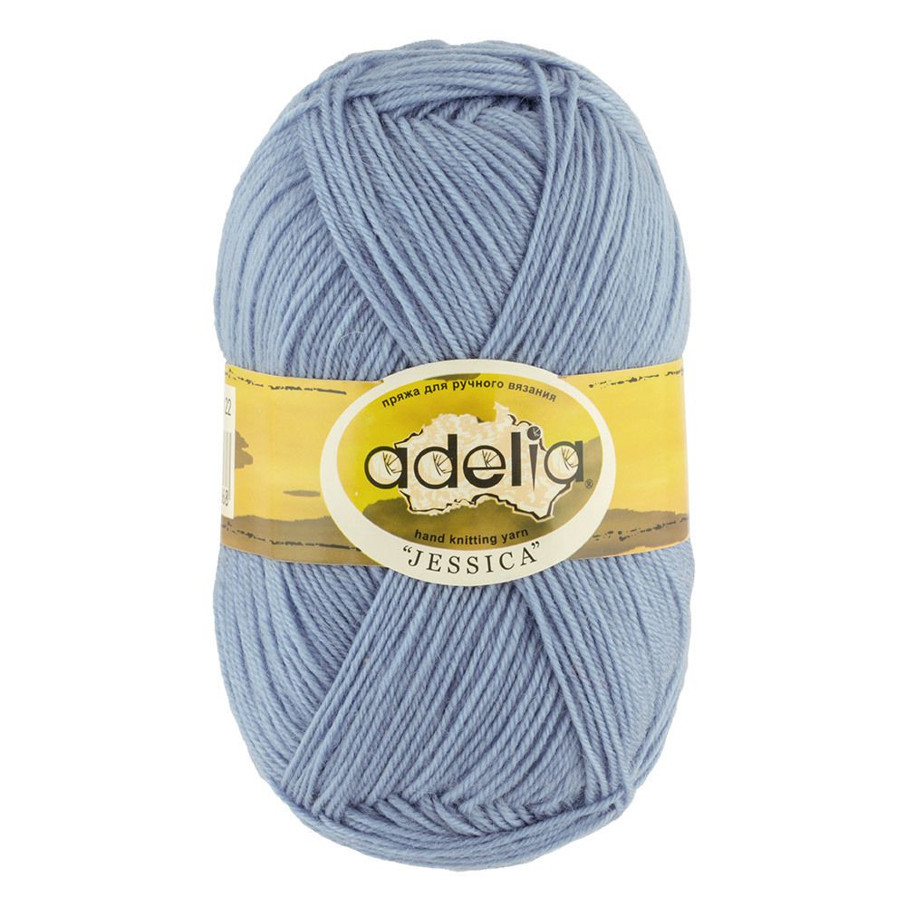Пряжа Adelia Jessica / уп.5 мот. по 100г, 260м, 11 св.серый