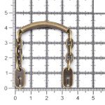 Цепочка-вешалка 105х7 мм, металл, OB бронза,2 шт, MB196