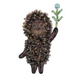 Набор для вышивания бисером Klart CMF-10-047, Брошь. Ежик в тумане, 4.5х7.5 см