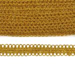 Тесьма металлизированная 20 мм, 18,29м (светлое золото)