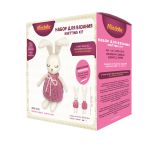 Набор для вязания игрушки Нежная зайка 21 см, Miadolla AMG-0105