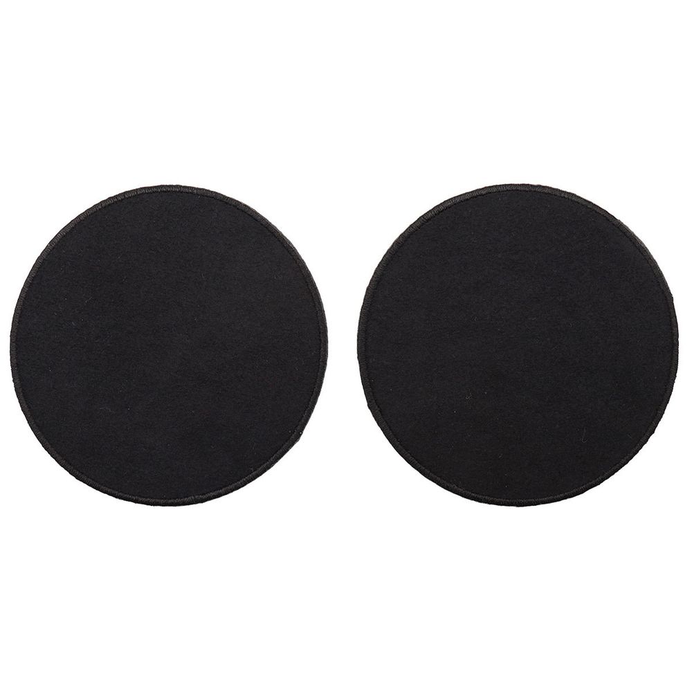 Термоаппликация Круг d-8,5см, уп. 2 шт, цв.черный