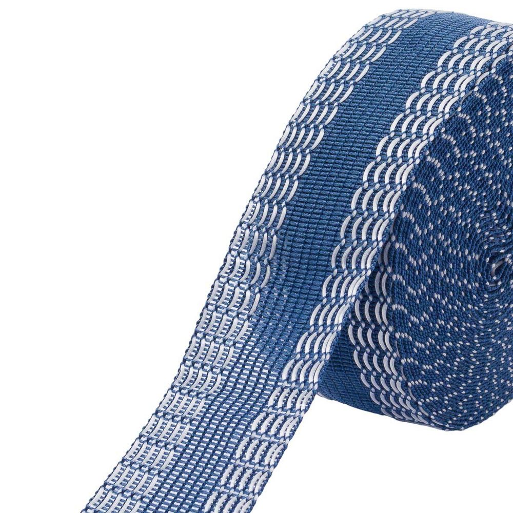 Кромка брючная клеевая тканая 25 мм / 5 метров, синий, 7210-9038