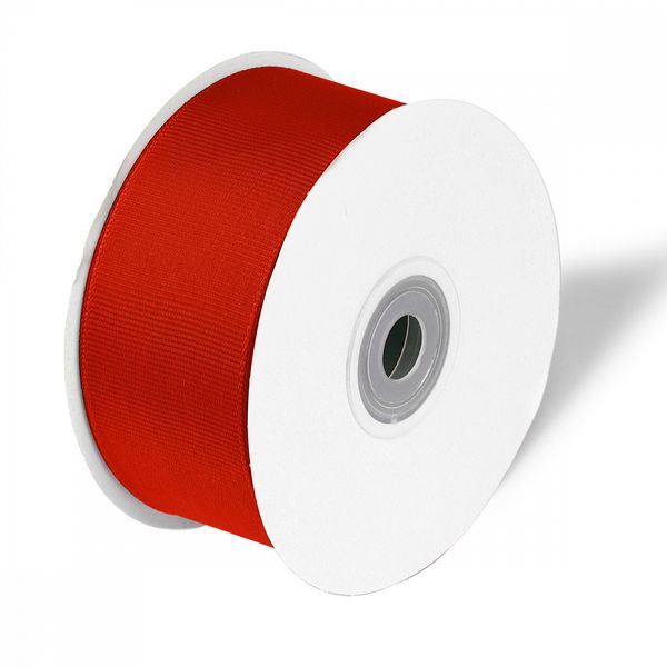 Лента репсовая (в рубчик) 38.0 мм / 22.8±1 метра, 235 класс.красный, Magic4Hobby