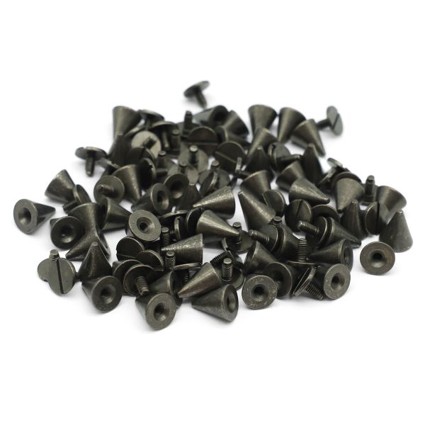 Винт кобурный металл ⌀9.5 мм, h=11 мм, чер.никель мет конус, 50 шт