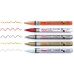 Набор маркеров перманентных Pentel Paint 2.9 мм, 5 шт, пулевидный, MSP10-5