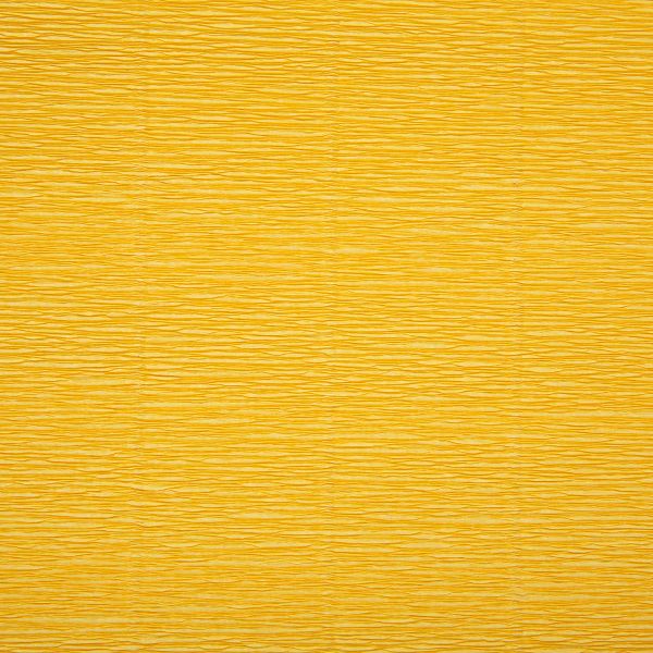 Бумага гофрированная (креповая) 180 г/м², 50 см / 2.5 м, 578 желтый, Blumentag GOF-180