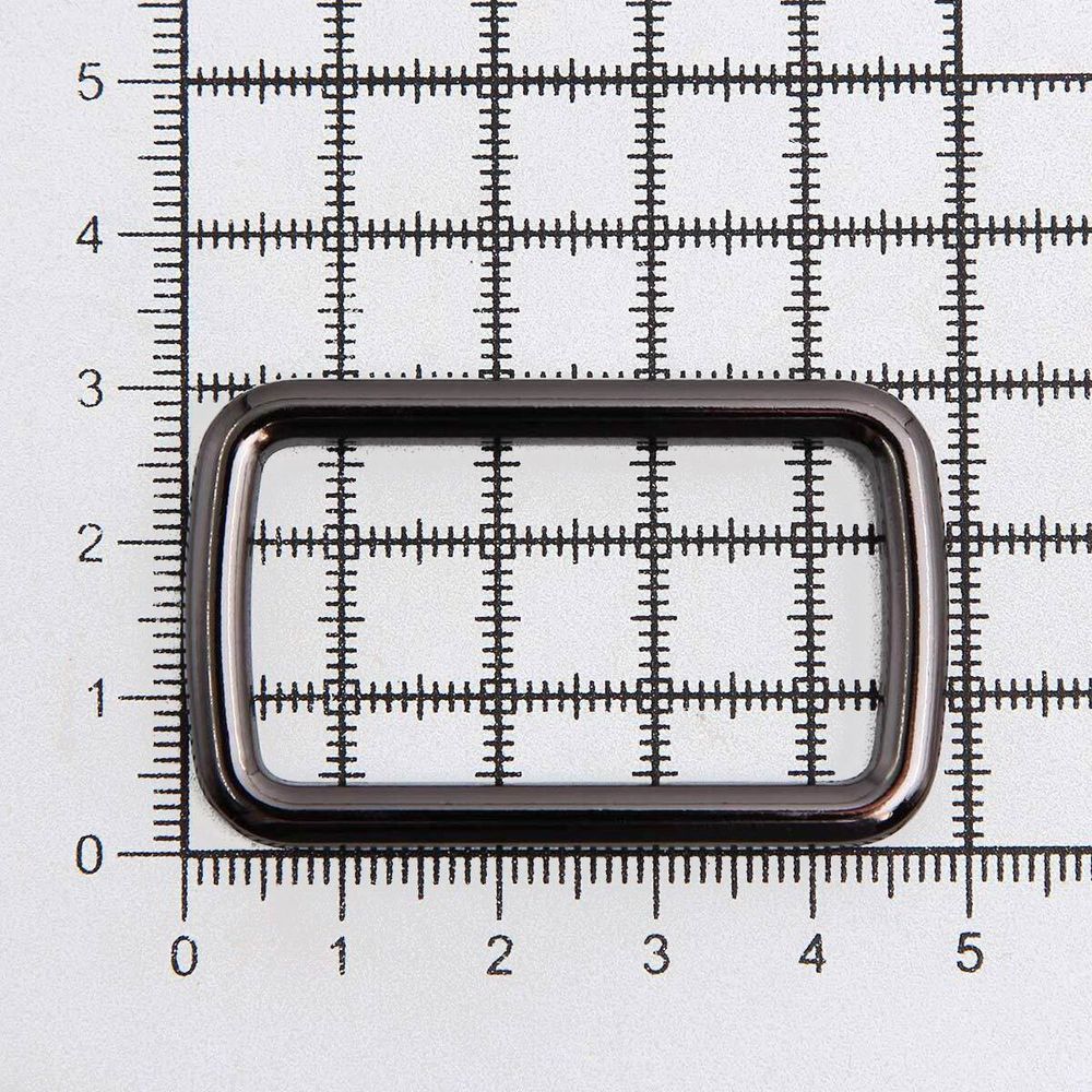 Рамка прямоугольная металл 40 мм /49х30 мм/ чер.никель, ГУ12749, 4 шт