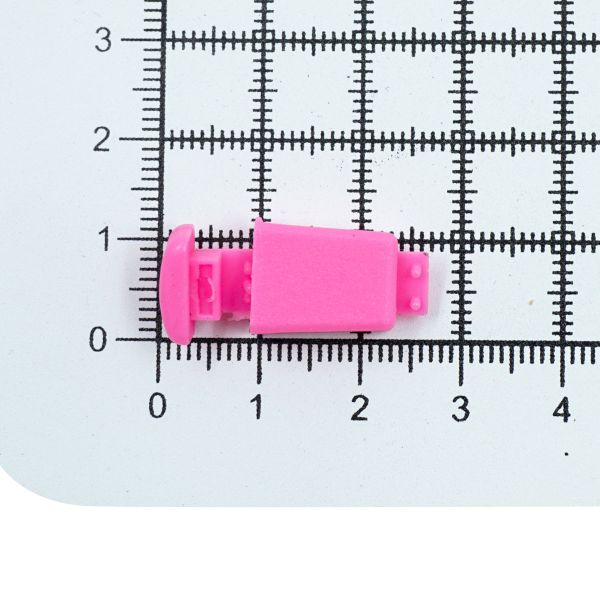 Наконечник для шнура пластик 17х11 мм, ПП, розовый, 100 шт