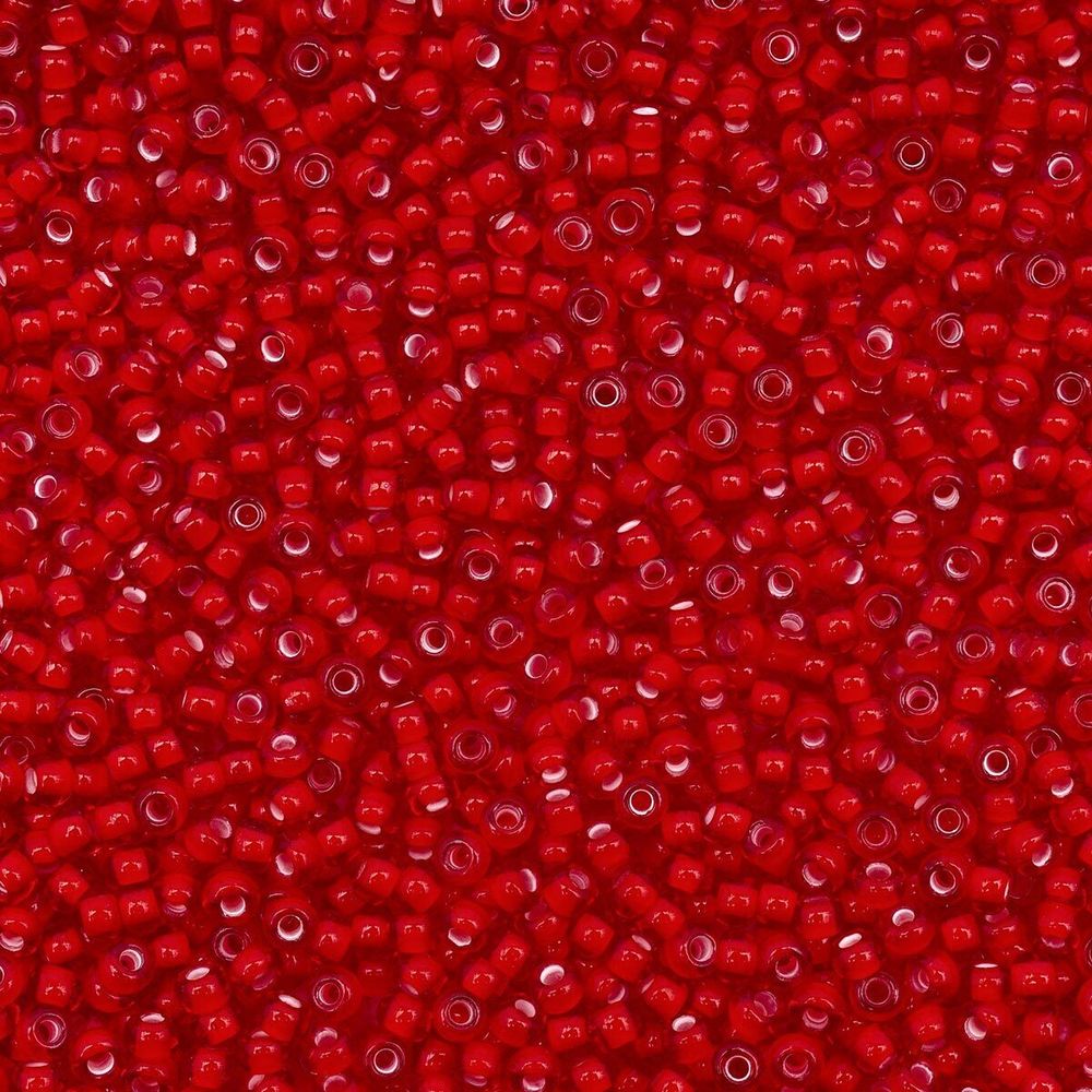 Бисер Preciosa прозрачный с цв. центром 10/0 (2.3 мм), круг.отв., 50г, (95076)