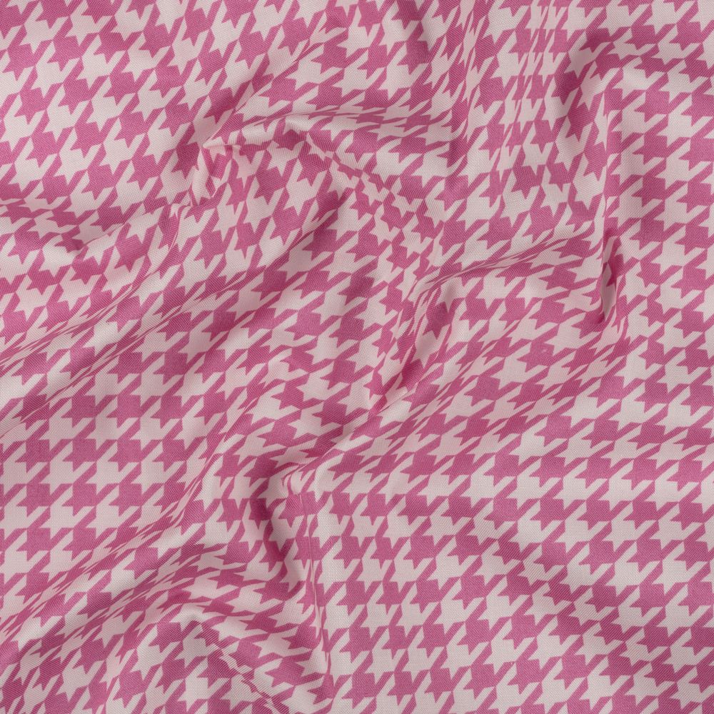 Ткань для пэчворка Peppy Бабушкин сундучок, рулон 112 см / 5 метров, БС-25 гусиная лапка я.розовый, Peppy