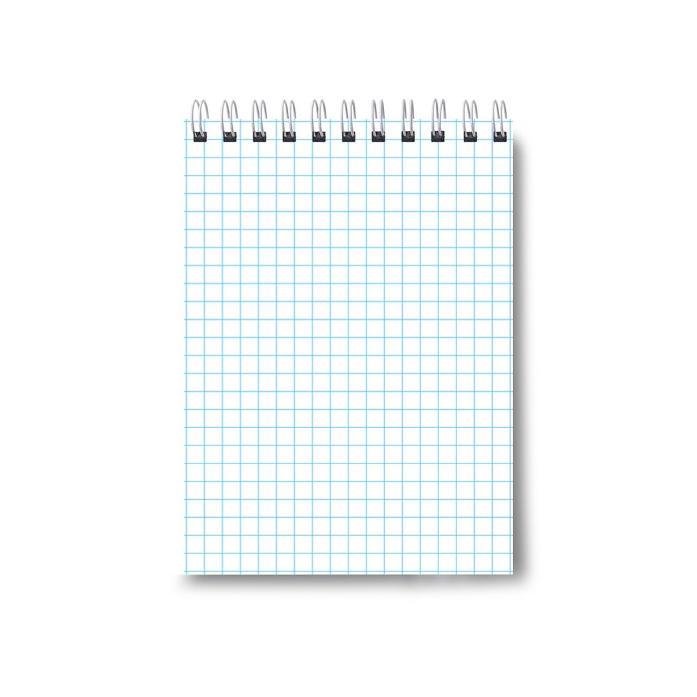 Блокнот на гребне, выборочный лак, A6 80 л., 4 шт, клетка, Во всей красе 01202, Светоч Б122