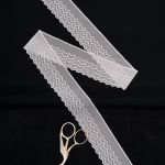 Кружево эластичное (стрейч) 40 мм / 13.72 метра, белый, 3AR3783