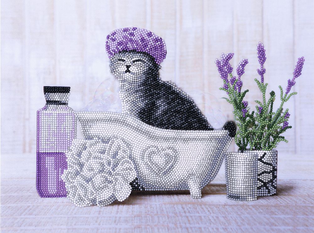 Алмазная (кристальная) мозаика Фрея, Водные процедуры, 40х30 см