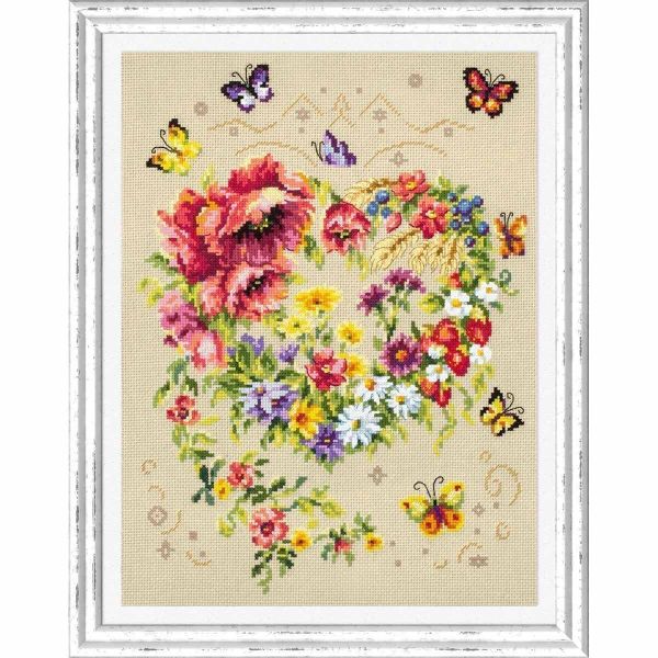 Набор для вышивания нитками Чудесная игла, Сияние сердца 26х34см