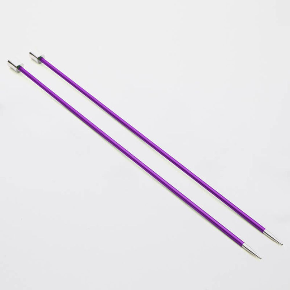 Спицы прямые Knit Pro Zing 4,5 мм / 30 см, алюминий, 2 шт, 47270
