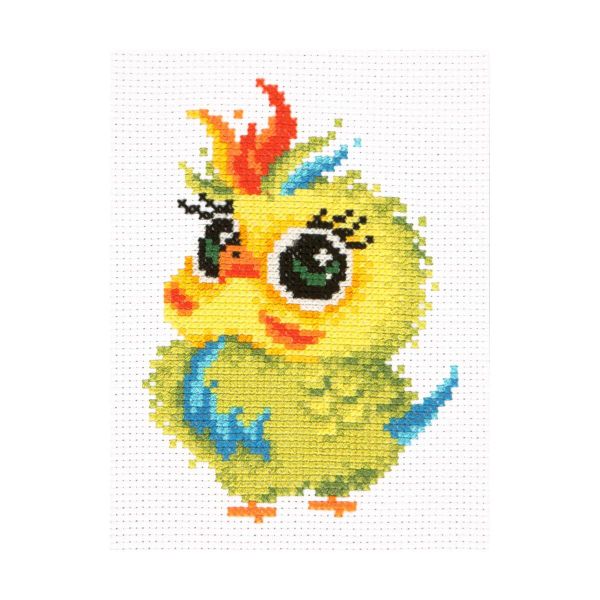 Набор для вышивания нитками Чудесная игла, Попугайчик 11х16см