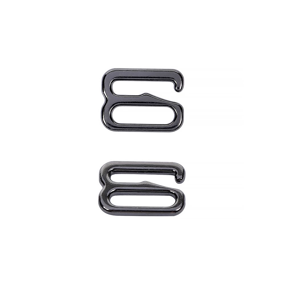 Крючки для купальника металл 8.0 мм, черный никель, 1000 шт