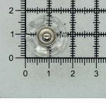 Кнопка пришивная металл ⌀18.0 мм, пластик, clear, 10 шт