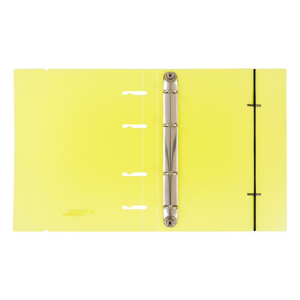 Папка-обложка для сменного тетрадного блока на 4 кольцах A5+ 700 мкм 20 мм, 1 шт, ⌀- 20 мм, желтый EC21140009, Expert Complete EC21140009
