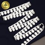 Кружево гипюр (плетёное) 10 мм, TBY.W1088, теплый белый, 13.71м, Kruzhevo