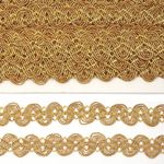Тесьма отделочная 20 мм / 13.71 метров, TBY 901 цв.золото