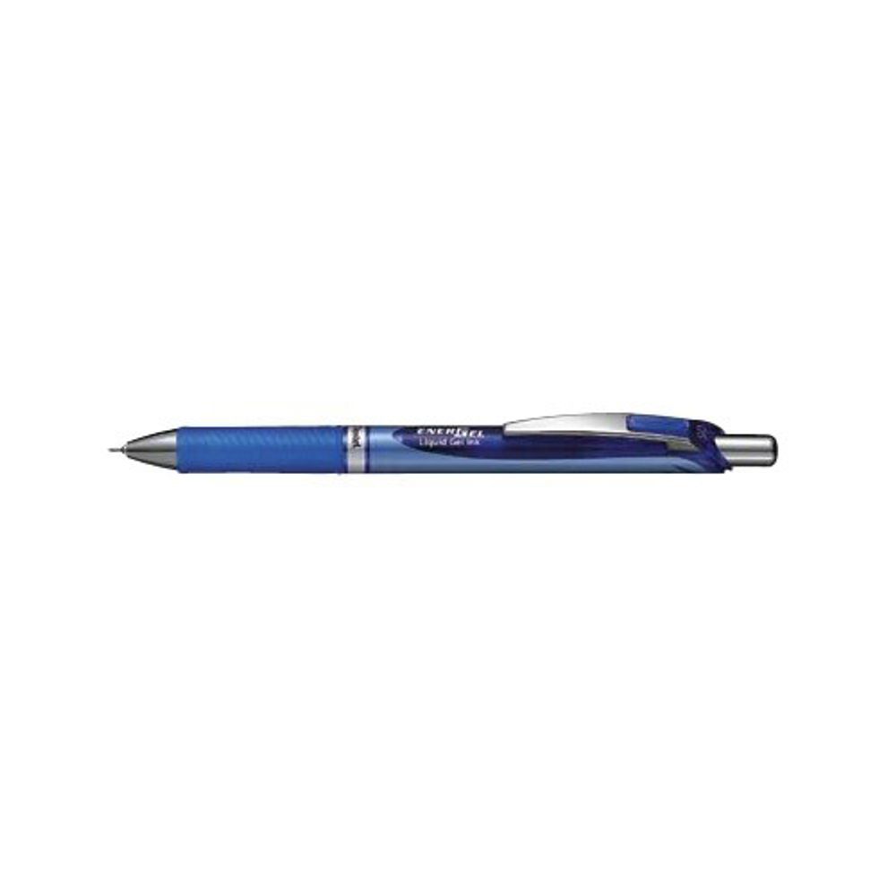 Ручка гелевая автоматическая Energel 0.5 мм, 12 шт, BLN75-CO синий стержень, Pentel