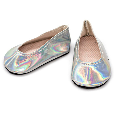 Туфельки 7х4х3см, пара (серебряный), DSS8261