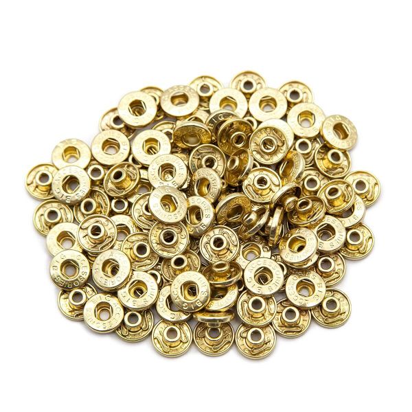 Часть кнопки Альфа (S-образная) ⌀13.5 мм (B-часть), 520 золото, 100 шт, S090515, BIG