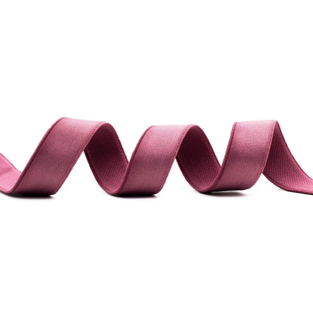 Резинка бельевая (бретелечная) атласная 18.0 мм / 25 метров, розовато-лиловый