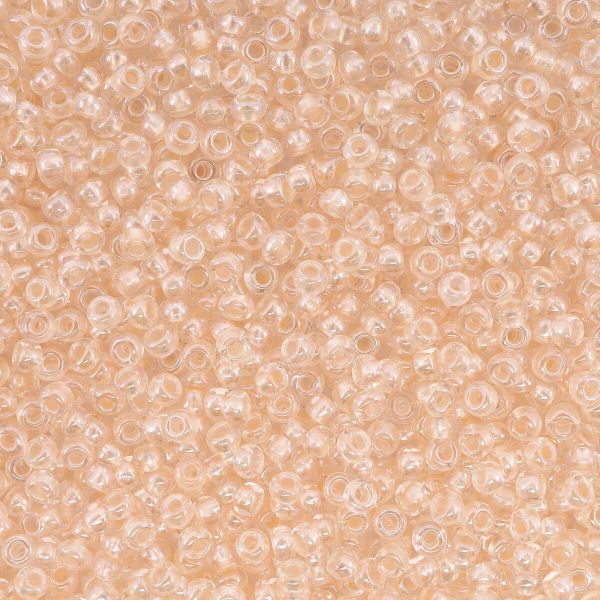 Бисер Preciosa прозрачный с перламутр. цвет.центром 10/0 (2.3 мм), круг.отв, 50 г, (382PS)