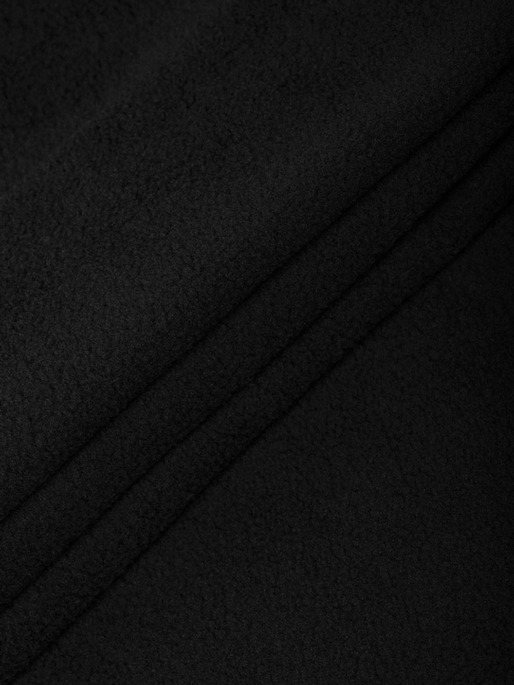 Флис 2-сторонний 190 г/м², 150 см / 2 метра, TBY-0059-322.2, цв.F322 черный