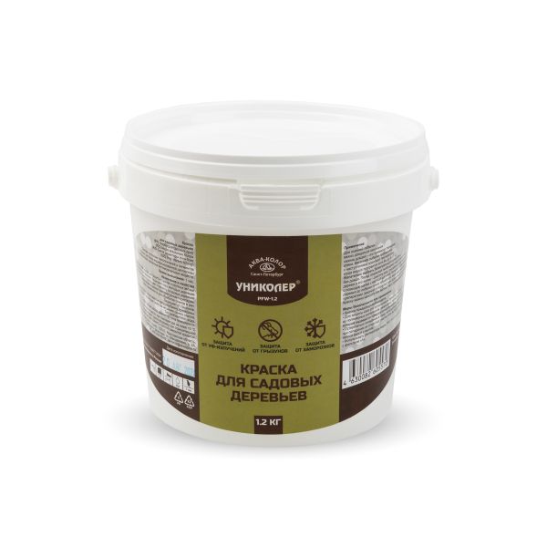 Краска для садовых деревьев PFW-1.2, белый, Униколер, PFW-1.2