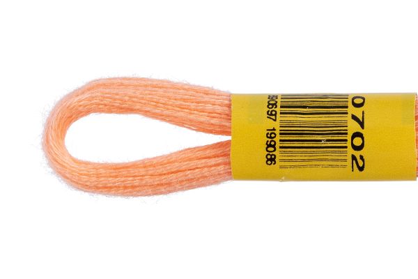 Мулине ПНК им.Кирова цв.0702 (018) персиковый, Россия, 24 мотка по 8 метров