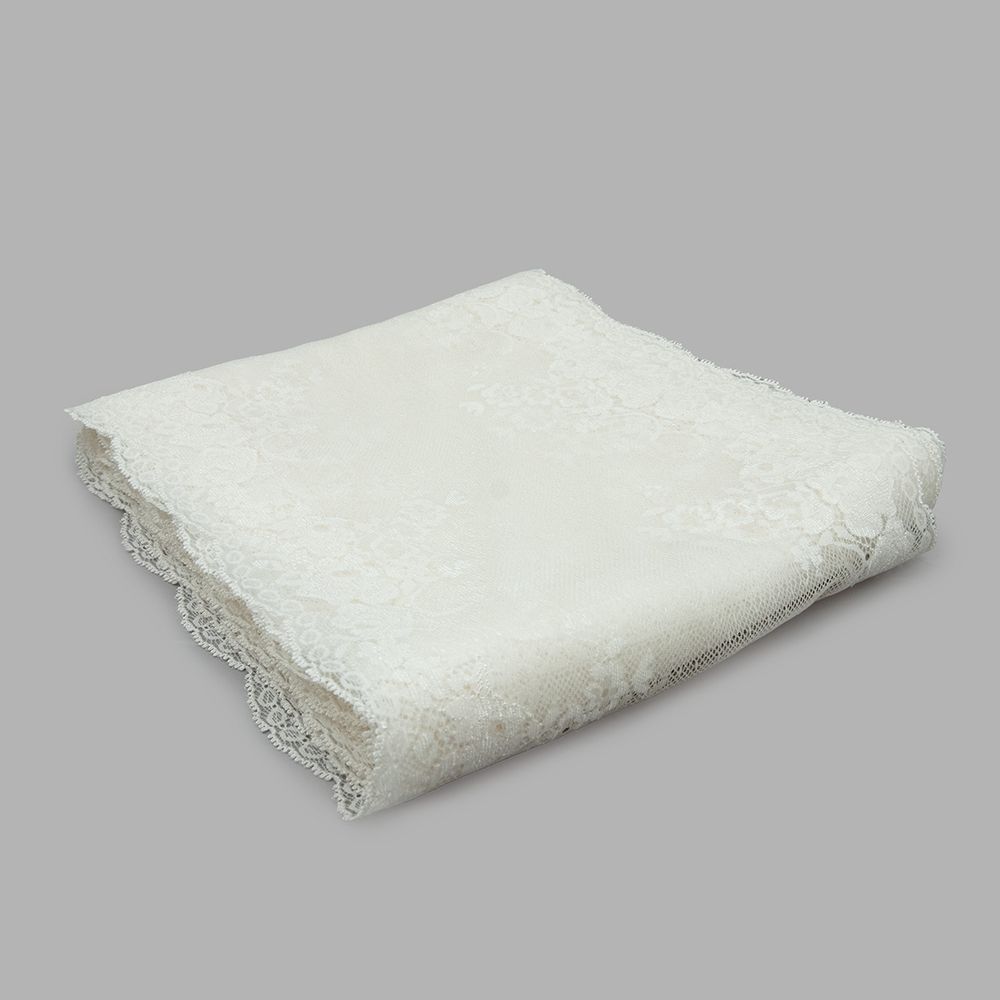 Кружево бельевое эластичное 215 мм / 10 м, белый