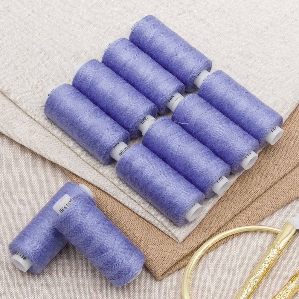 Нитки швейные бытовые Bestex 40/2, 365 м (400 ярд) / 10 кат., 323 ирисовый