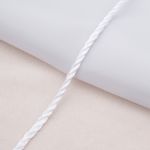 Шнур витой ⌀3.0 мм / 100 метров, вискоза, 001 белый