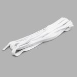 Шнурки плоские с металлическим наконечником 10.0 мм / 130см, 2 шт/упак (белый), 6220-0134