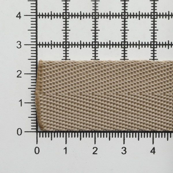 Стропа (ременная лента) 25 мм / 25 метров, толщ. 1.0 мм, [15.1 г/пог.м], 100% п/п, 24 кремовый