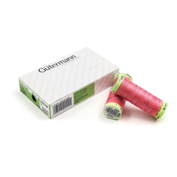Нитки отделочные Gutermann Top Stitch, 30м, 889 нежно-розовый, 5 катушек
