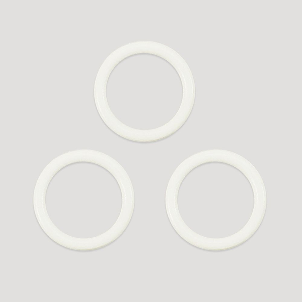 Кольца для бюстгальтера металл ⌀10.0 мм, 004 приглушенный белый, Arta, 50 шт