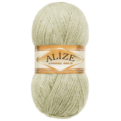 Пряжа Alize (Ализе) Angora Gold / уп.5 мот. по 100 г, 550м, 881 светло-бледно-зеленый